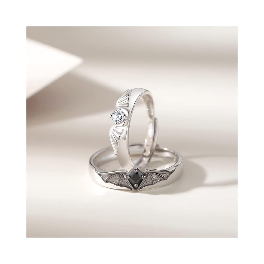 EternaBond 925 Silver Matching Promise Ring Set