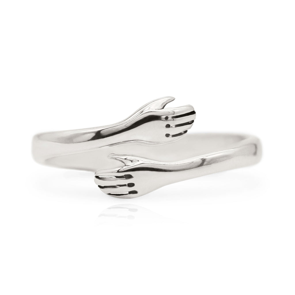 Embrace Your Love: The Sterling Silver Hug Ring