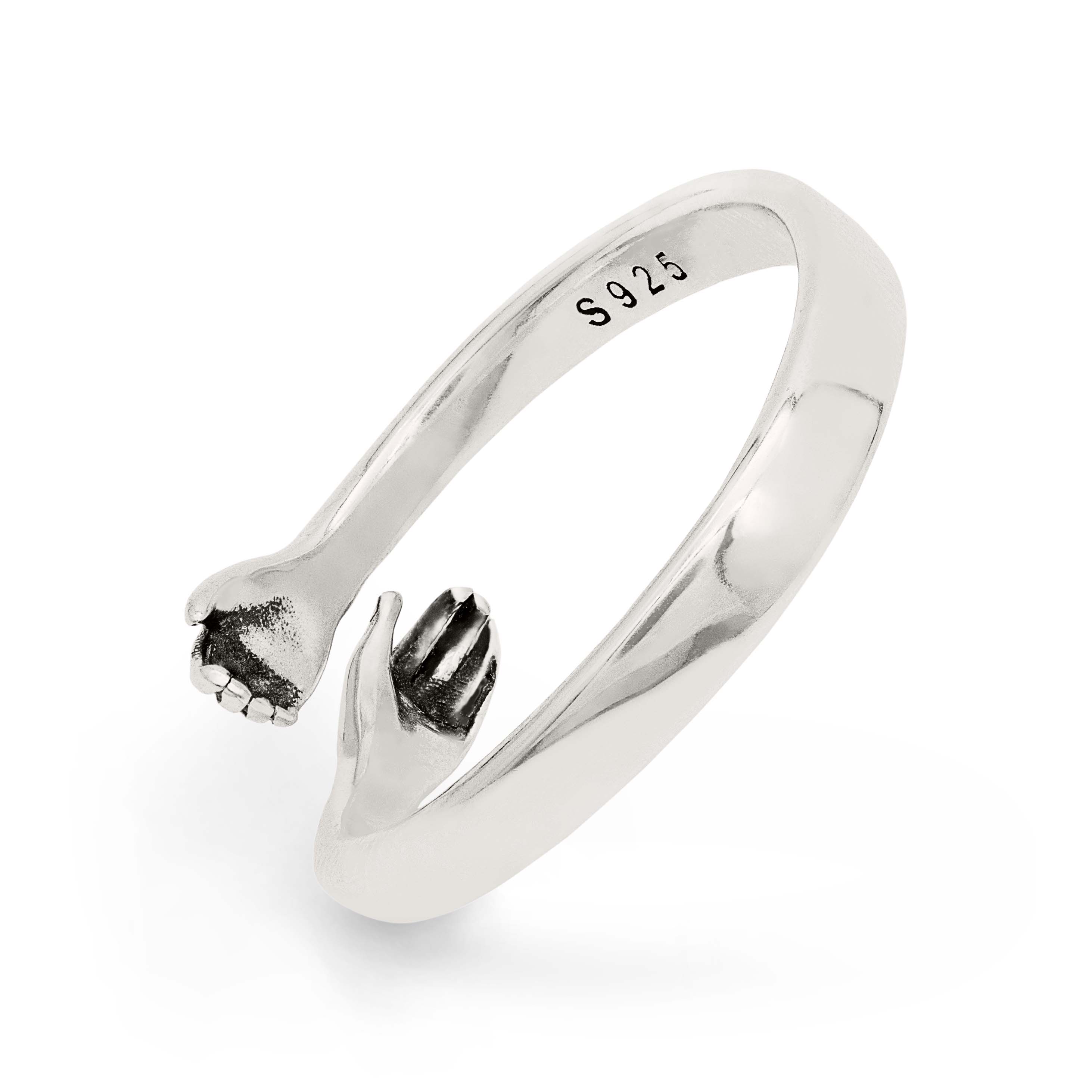 Embrace Your Love: The Sterling Silver Hug Ring